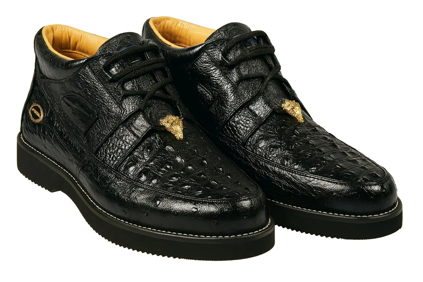 Men's Wild West Boots Caiman and Ostrich Skin Shoe