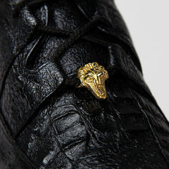 Men's Wild West Boots Caiman and Ostrich Skin Shoe