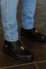 Men's Wild West Boots Caiman and Ostrich Skin Shoe