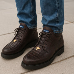 Men's Wild West Boots Caiman and Smooth Ostrich Skin Shoe 2ZA052818