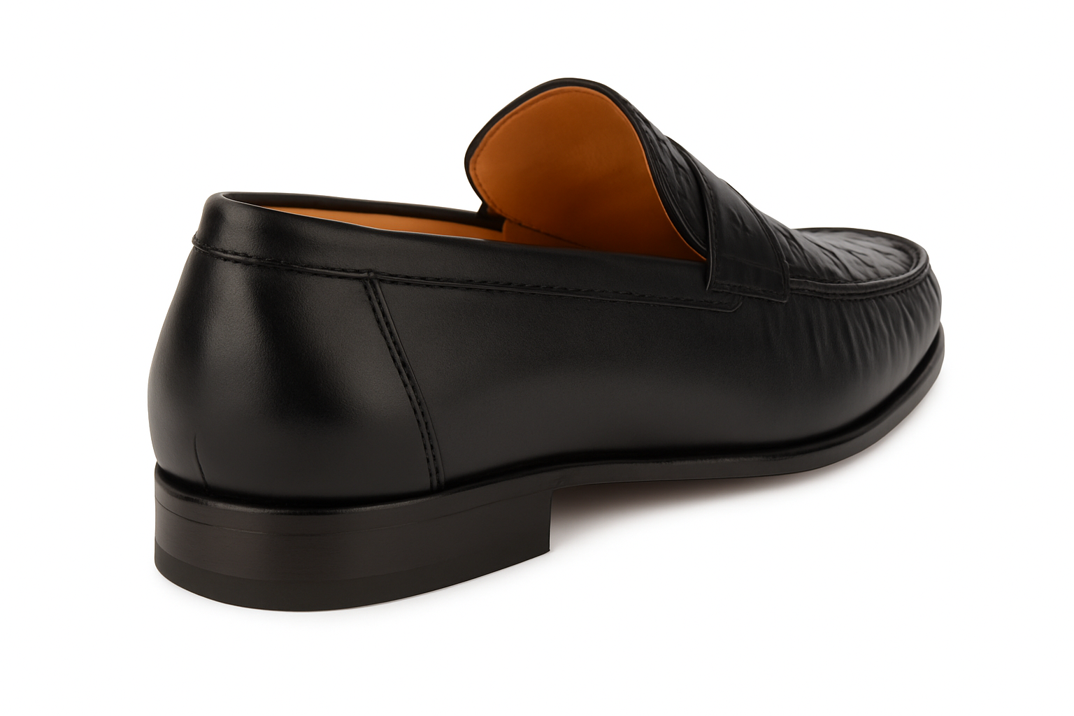 Mens Mezlan Sica Crocodile & Calfskin Loafer Dress Shoe in Black 3   - from alligatorwarehouse.com