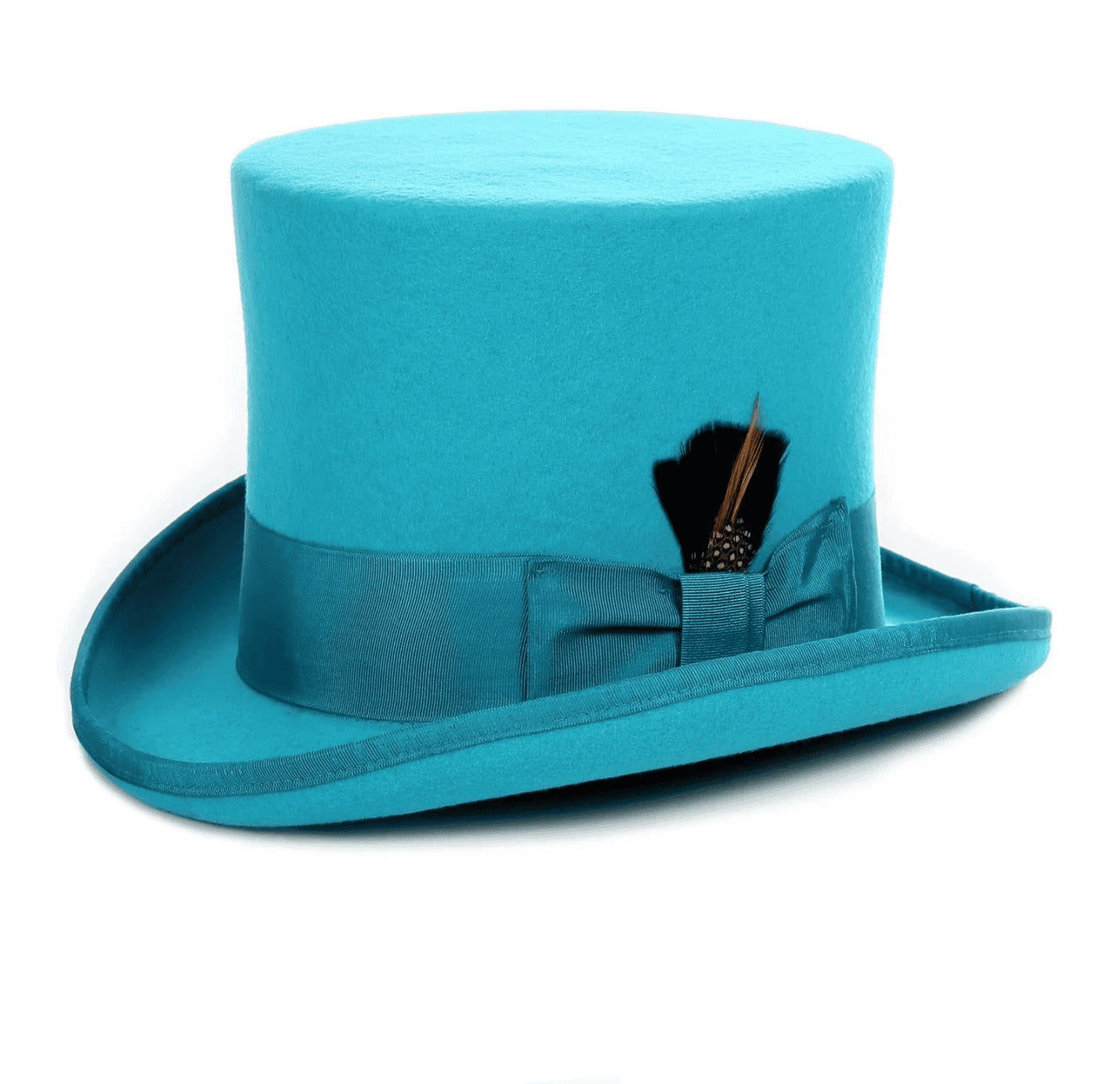 Mens Dress Tophat in Turquoise 1   - from alligatorwarehouse.com