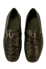 Mens Ostrich Skin Shoes