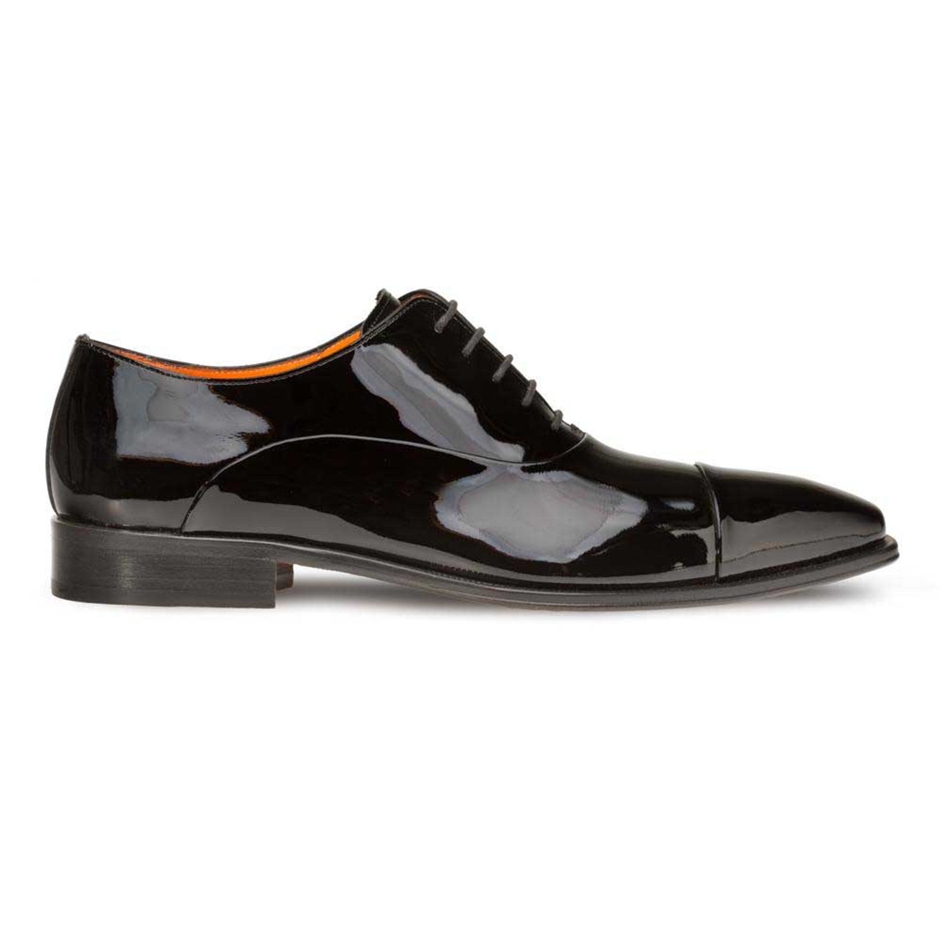 Mezlan Black Patent Leather Formal Oxford 2   - from alligatorwarehouse.com