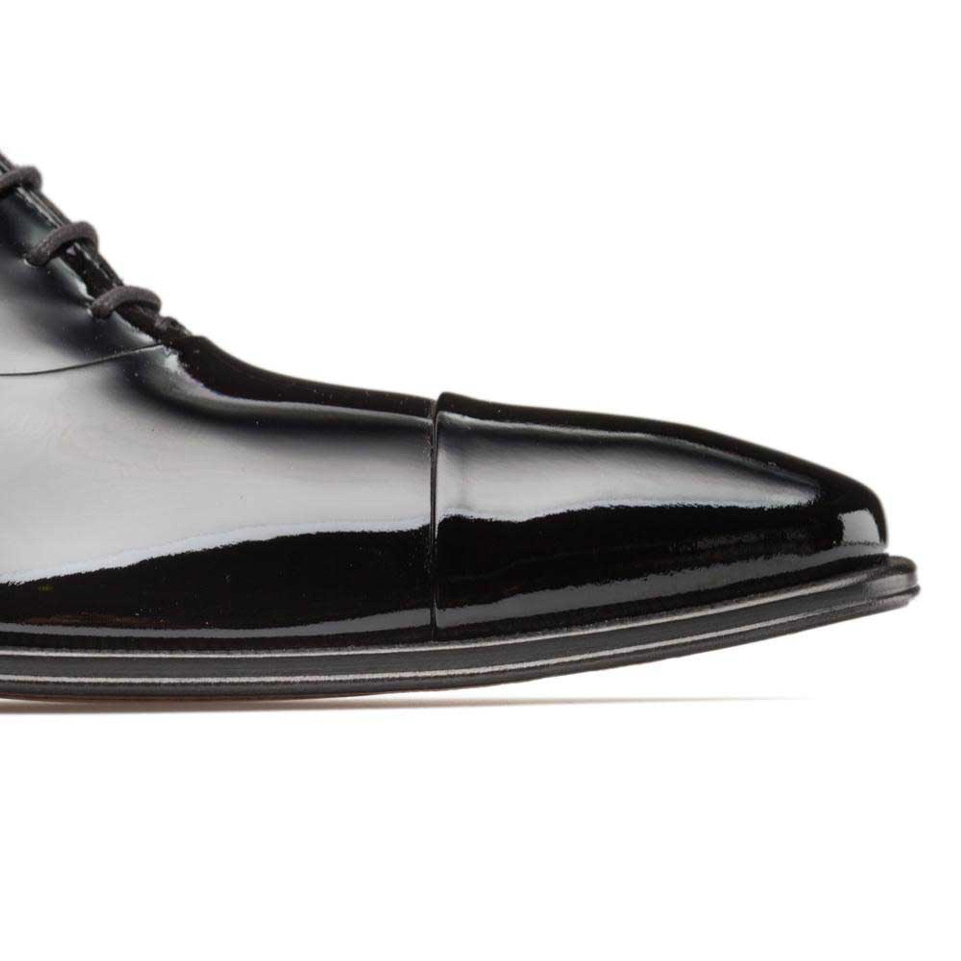 Mezlan Black Patent Leather Formal Oxford 4   - from alligatorwarehouse.com