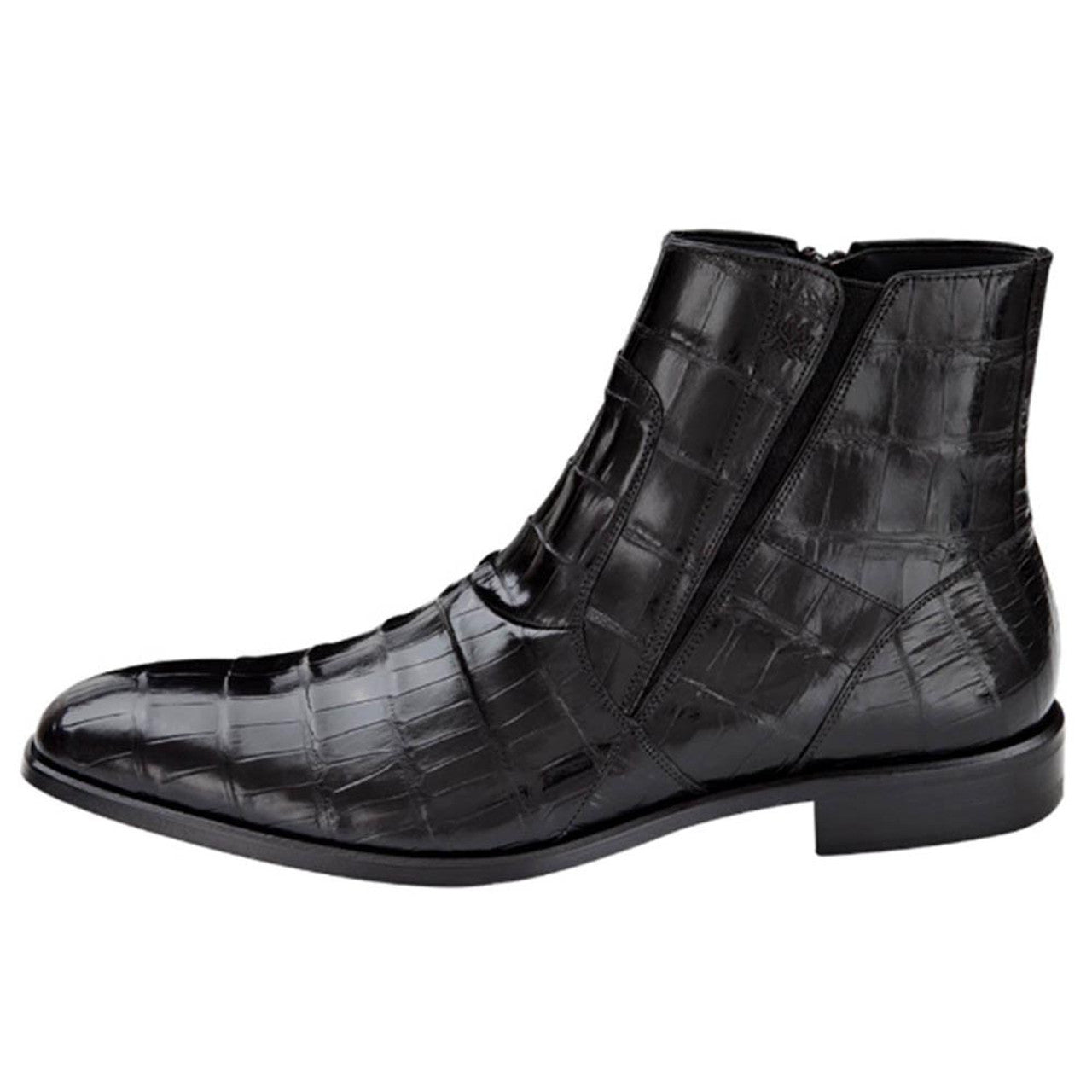 Belucci Black Genuine Alligator Skin Boots By Mezlan Made In Spain Brand 3   - from alligatorwarehouse.com