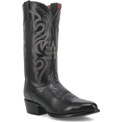 Dan Post Men’s Milwaukee 13 Round Medium Toe Black Leather Cowboy Boot