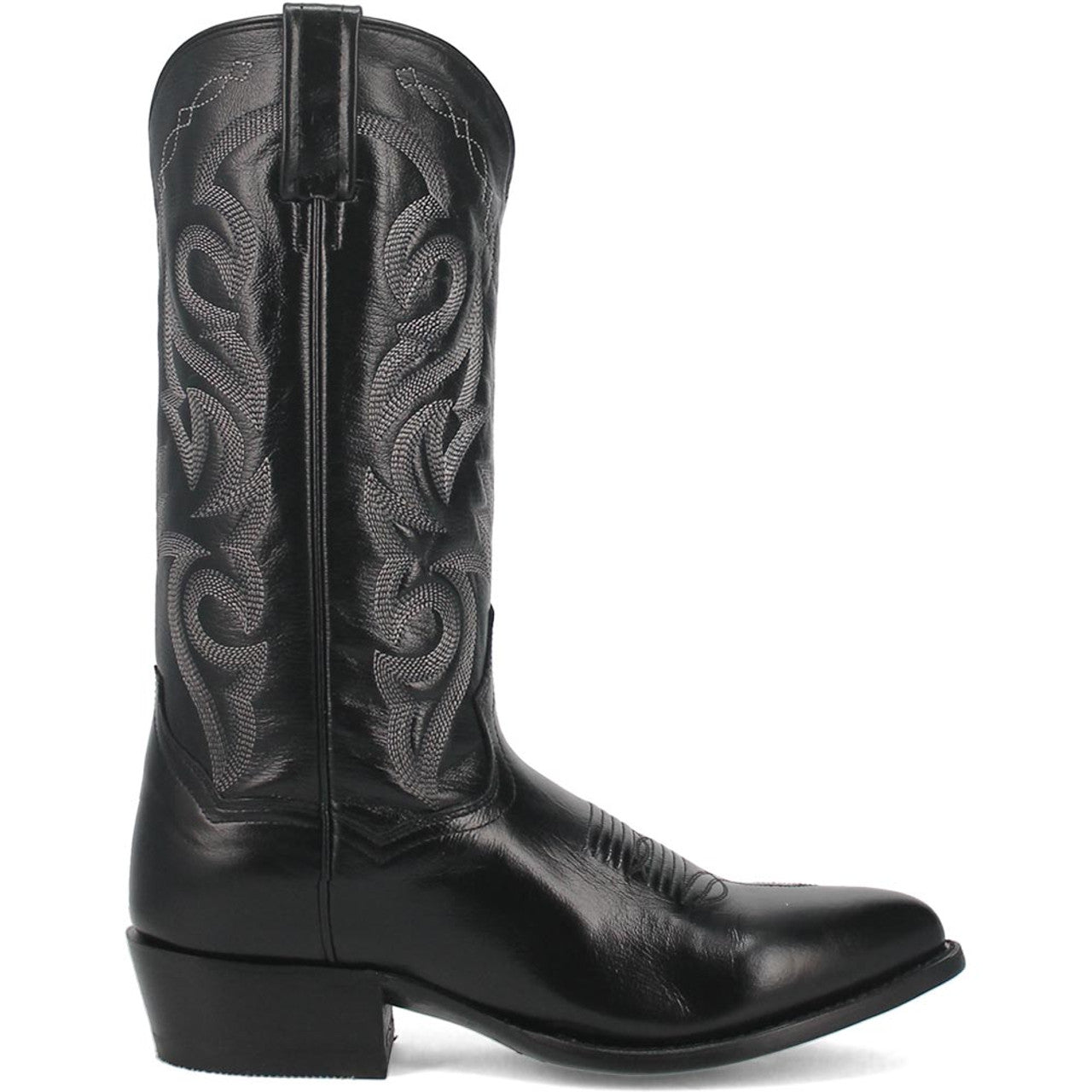 Dan Post Men’s Milwaukee 13 J Pointed Toe Black Cowboy Fine Leather Boot 1 DP2110J_7_D  - from alligatorwarehouse.com