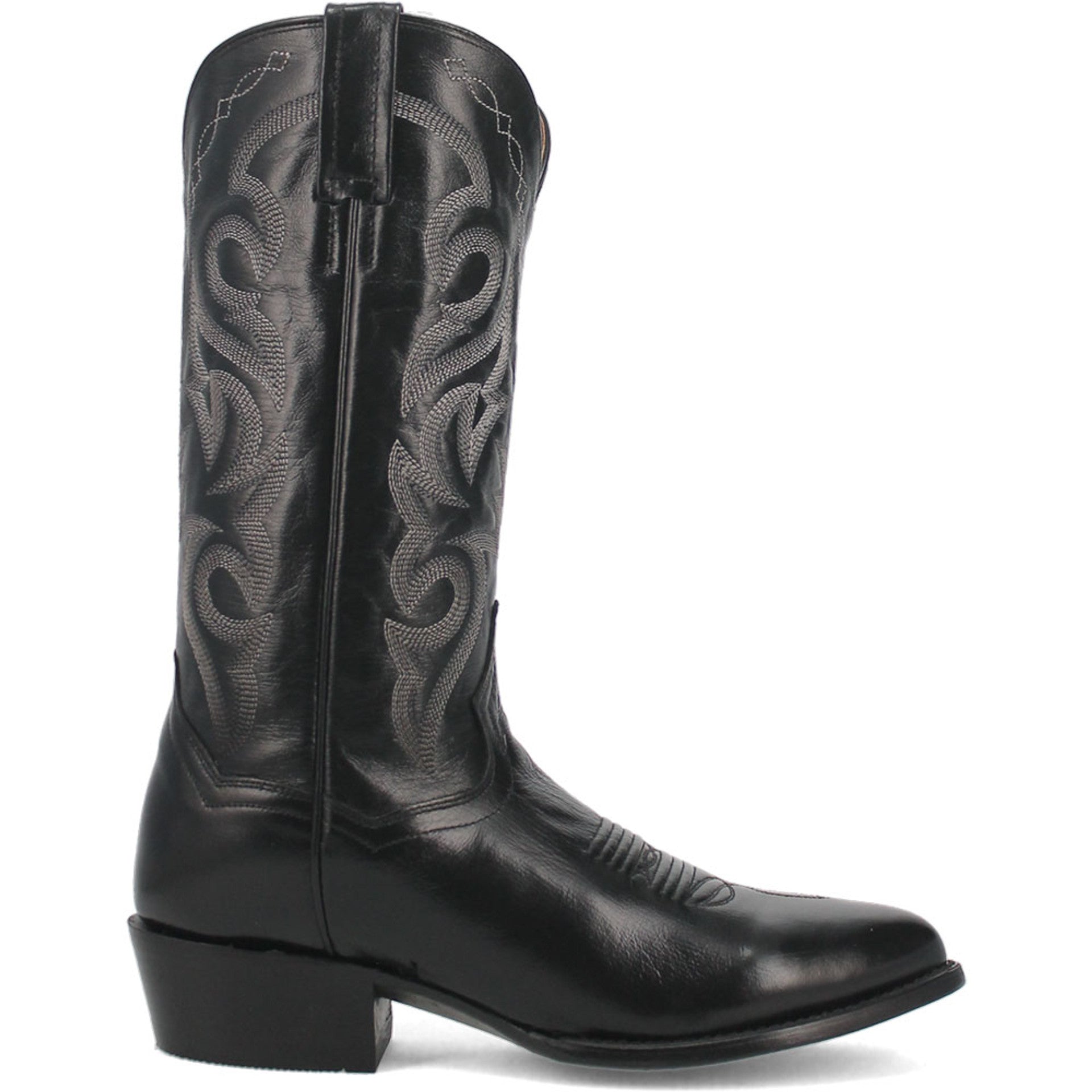 Dan Post Men’s Milwaukee 13 Round Medium Toe Black Leather Cowboy Boot 4 DP2110R_6.5_D  - from alligatorwarehouse.com