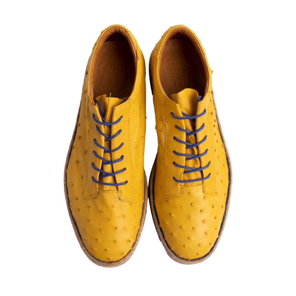 P017 Monaco Genuine Ostrich Sport-Yellow