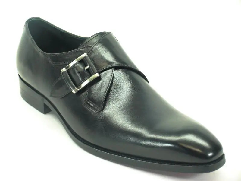 Monk Strap Buckle Leather Shoes 4 KS503-39BLACK75  - from alligatorwarehouse.com
