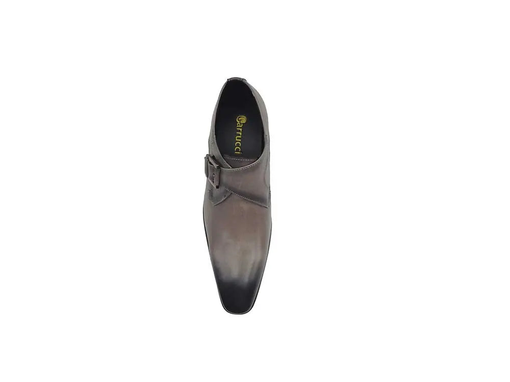 Monk Strap Buckle Leather Shoes 16 KS503-39BLACK75  - from alligatorwarehouse.com