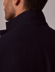 Mens Linen Suit For Beach Wedding - Summer Slim Suit in Navy