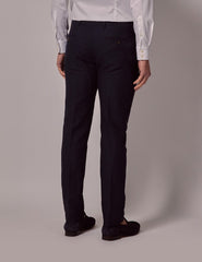 Mens Linen Suit For Beach Wedding - Summer Slim Suit in Navy