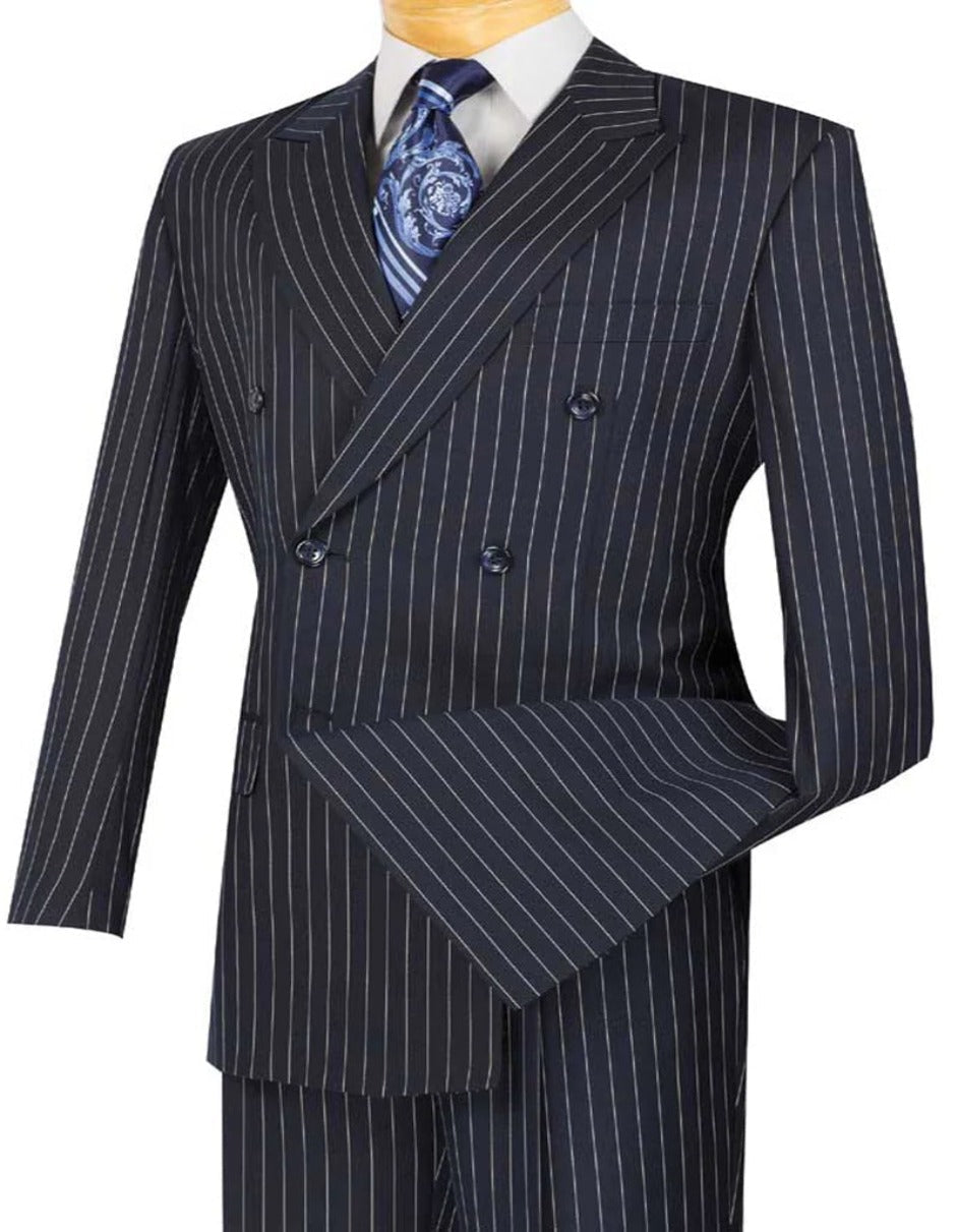 1920s Mens Suit - 1920s Mens Outfit - 1920s costume Bold Navy Pinstripe Suit