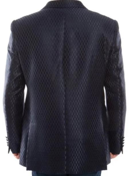 Navy Blue And Gold Trim Tuxedo Dinner Jacket - Navy Blue Blazer Navy Blue And Gold Trim Tuxedo Dinner Jacket - Navy Blue Blazer