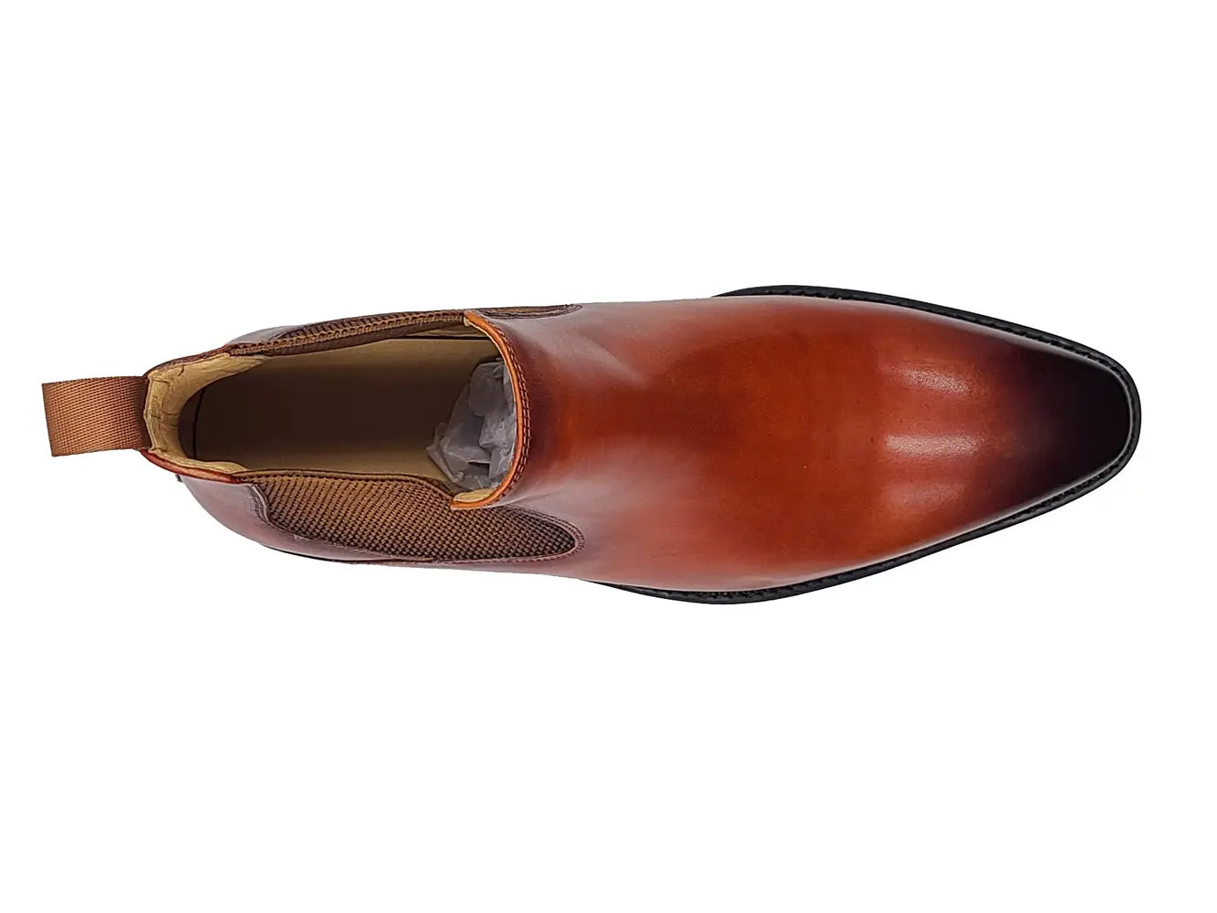 Patina Chelsea Boot Lug Sole 5 KB480-102COGNAC75  - from alligatorwarehouse.com