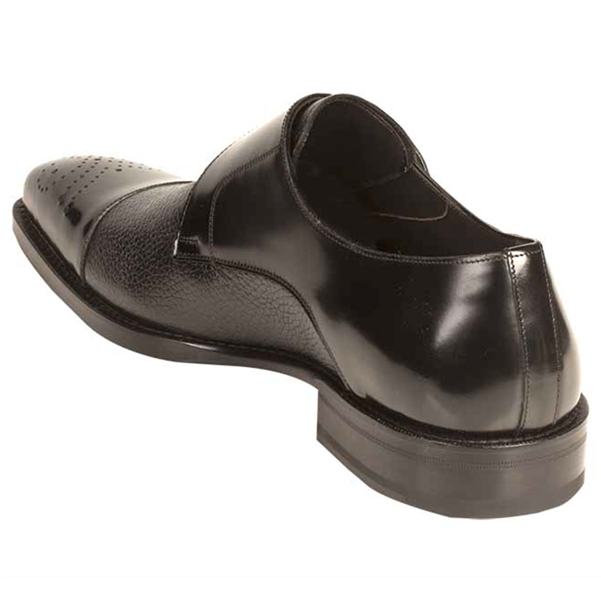 Phoenix Black Genuine Deerskin Monkstraps by Mezlan 2   - from alligatorwarehouse.com