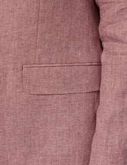 Mens Linen Suit For Beach Wedding - Summer  Suit in Pink