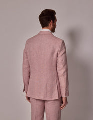 Mens Linen Suit For Beach Wedding - Summer  Suit in Pink