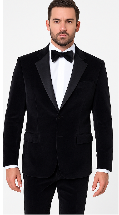 Black Men’s Suit – Rossi Man Leo RM1575 with Modern Sleek Fit Black Men’s Suit – Rossi Man Leo RM1575 with Modern Sleek Fit