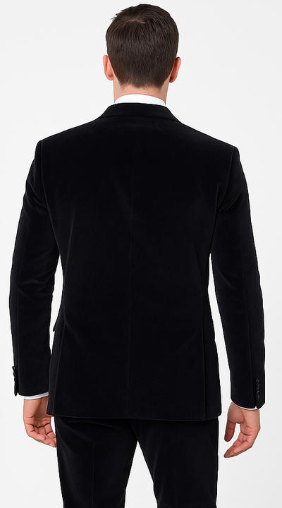 Black Men’s Suit – Rossi Man Leo RM1575 with Modern Sleek Fit 3   - from alligatorwarehouse.com