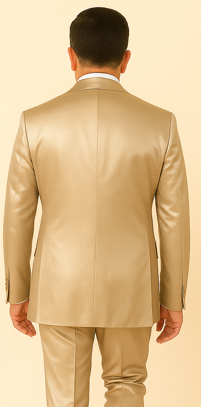 Rossi Man LEO RM1609 – Cream 3-Piece Slim Fit Suit for Men | Sophisticated Formalwear for Special Occasions