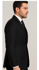 Rossi Man RM2301 – Sam Collection Men’s Slim Fit Formal Suit in Black