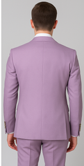 Rossi Man MAX RM1378 Slim Fit 3-Piece Suit – Sophisticated Solid Lavender Suit for Men