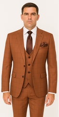 Rossi Man MAX RM1786 Slim Fit 3-Piece Suit – A Modern and Elegant Suit for Men