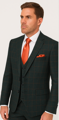 Rossi Man MAX RM1788 Slim Fit 3-Piece Suit – Stylish Formalwear for Men
