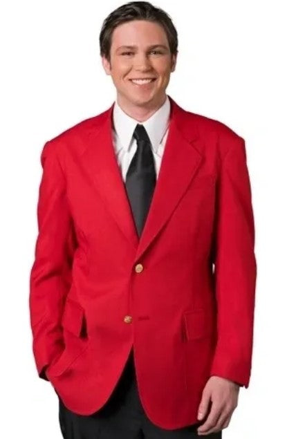 Executive Apparel Ultralux Men's Red Blazer Jacket Executive Apparel Ultralux Men's Red Blazer Jacket
