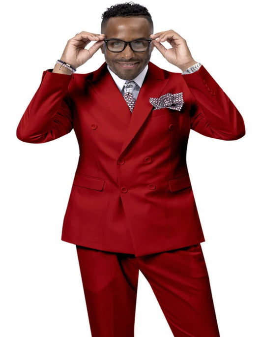 RED DOUBLE BREASTED SUITS Collection - Premium RED DOUBLE BREASTED SUITS at alligatorwarehouse.com