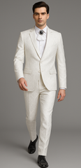 Rossi Man Leo RM1902 – White Designer Tuxedo for Men