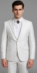 Rossi Man Leo RM1902 – White Designer Tuxedo for Men