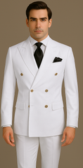 Rossi Man Milano RM1374 – Men's Modern 3-Piece Suit | Stylish Formal Wear Set