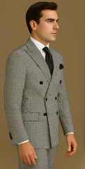 Rossi Man Milano RM1588 – Men's Modern 3-Piece Slim Fit Suit | Stylish Formal Outfit