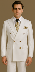 Rossi Man Milano RM1770 – Men's Modern Slim Fit 3-Piece Suit | Formal