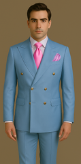Rossi Man RM1771 – Sophisticated Milano Slim Fit Suit for Men | Premium Formal