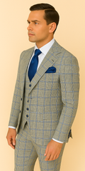 Rossi Man Tom RM1856 – Modern Fit 2-Piece Suit for Stylish Men