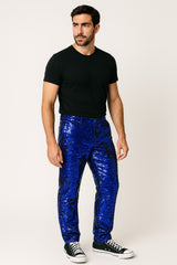 Mens Sequin Pants - Royal Dress Party Pants