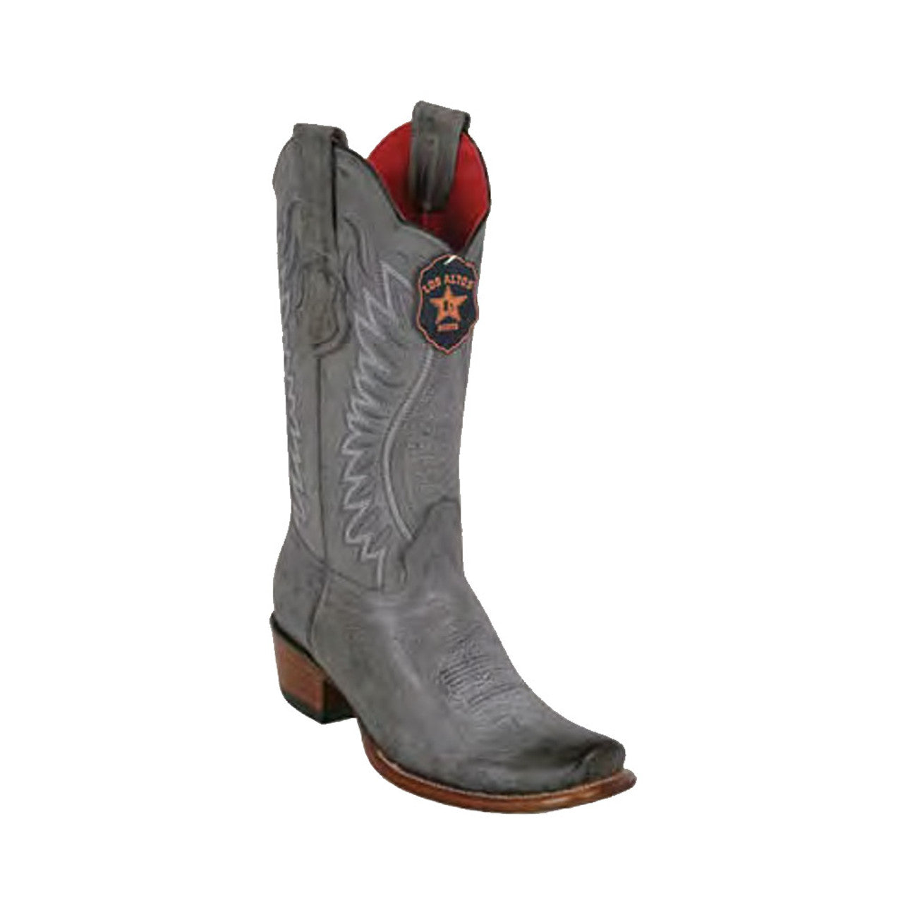 Los Altos Rustic Black Vintage Leather Dubai Toe Women’s Boot 1   - from alligatorwarehouse.com