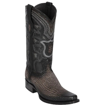 Los Altos Boots - Mens Dress Cowboy Boot - Low Priced Men's Shark Skin Boots Grey European Toe- in Grey 1   - from alligatorwarehouse.com