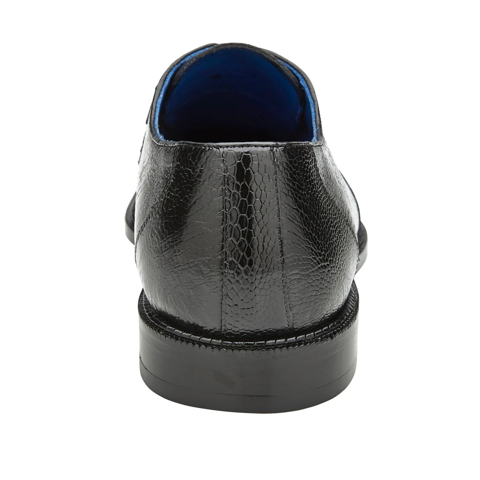 Men's Belvedere Siena Ostrich Leg Moc Toe Dress Shoe in Black Men's Belvedere Siena Ostrich Leg Moc Toe Dress Shoe in Black