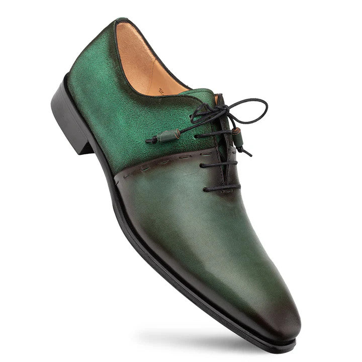 Colomer Calf/Suede Oxford Forest/Green By Mezlan Made In Spain Brand 1   - from alligatorwarehouse.com