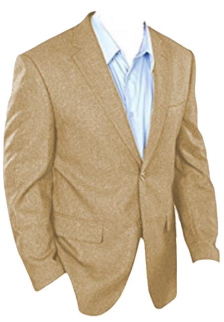 Mens Classic Fit Sport Jacket Tan