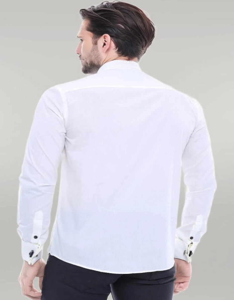 Cream Tuxedo Shirt 3   - from alligatorwarehouse.com