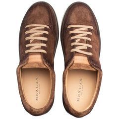 Men's Villani Suede Street Sport Sneaker By Mezlan Made In Spain Brand