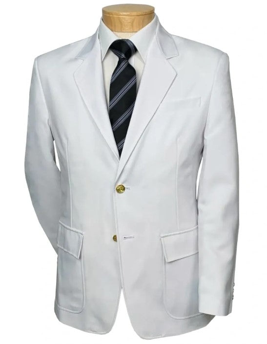 Executive Apparel Ultralux Men's White Blazer Jacket Executive Apparel Ultralux Men's White Blazer Jacket