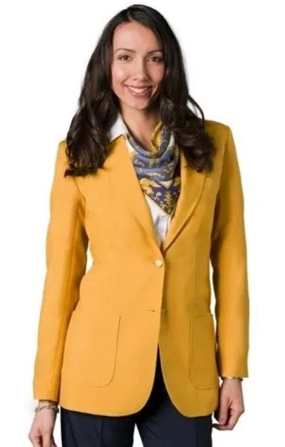 Executive Apparel Ultralux Women's Gold Blazer Jacket Executive Apparel Ultralux Women's Gold Blazer Jacket